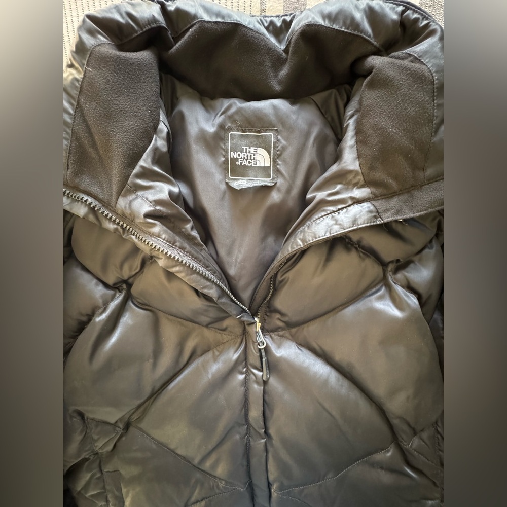 The North Face 550 Puffer Black Down Jacket Womens  XL - Picture 9 of 13